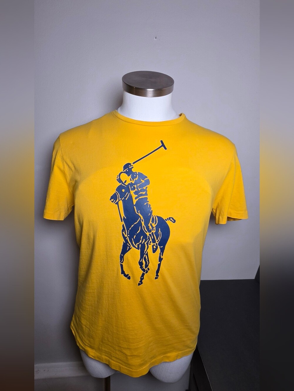 Ralph Lauren Polo Men's Yellow Graphic Polo Player T-Shirt